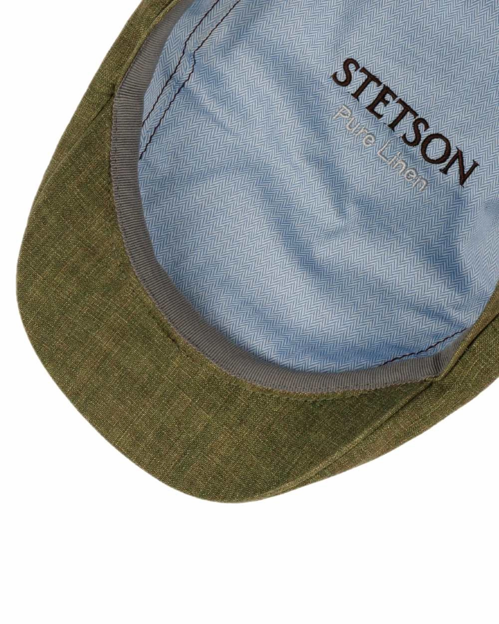 Stetson Bricksford 8 Panel Linen Flat Cap