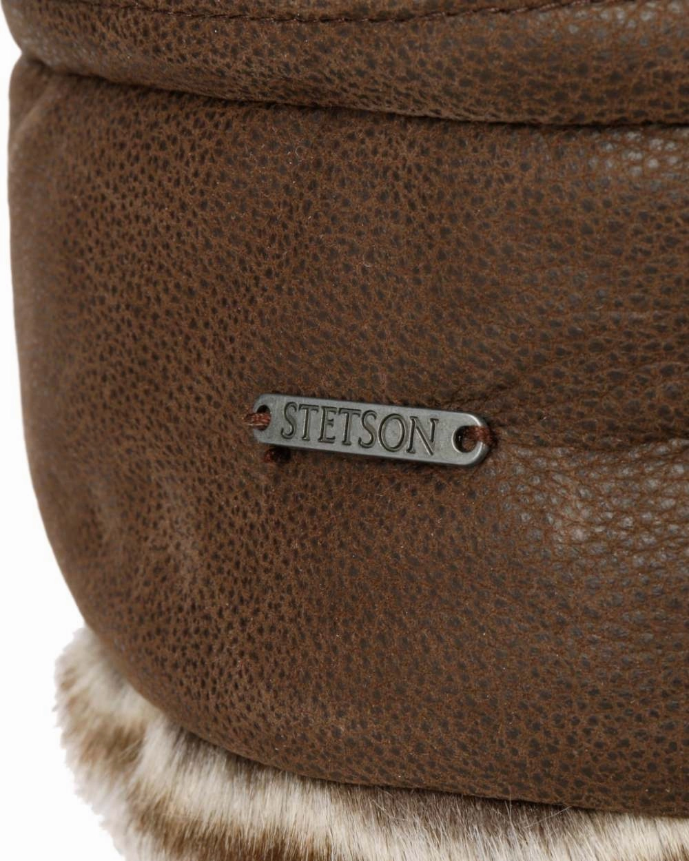 Stetson Cowhide Bomber Aviator Hat