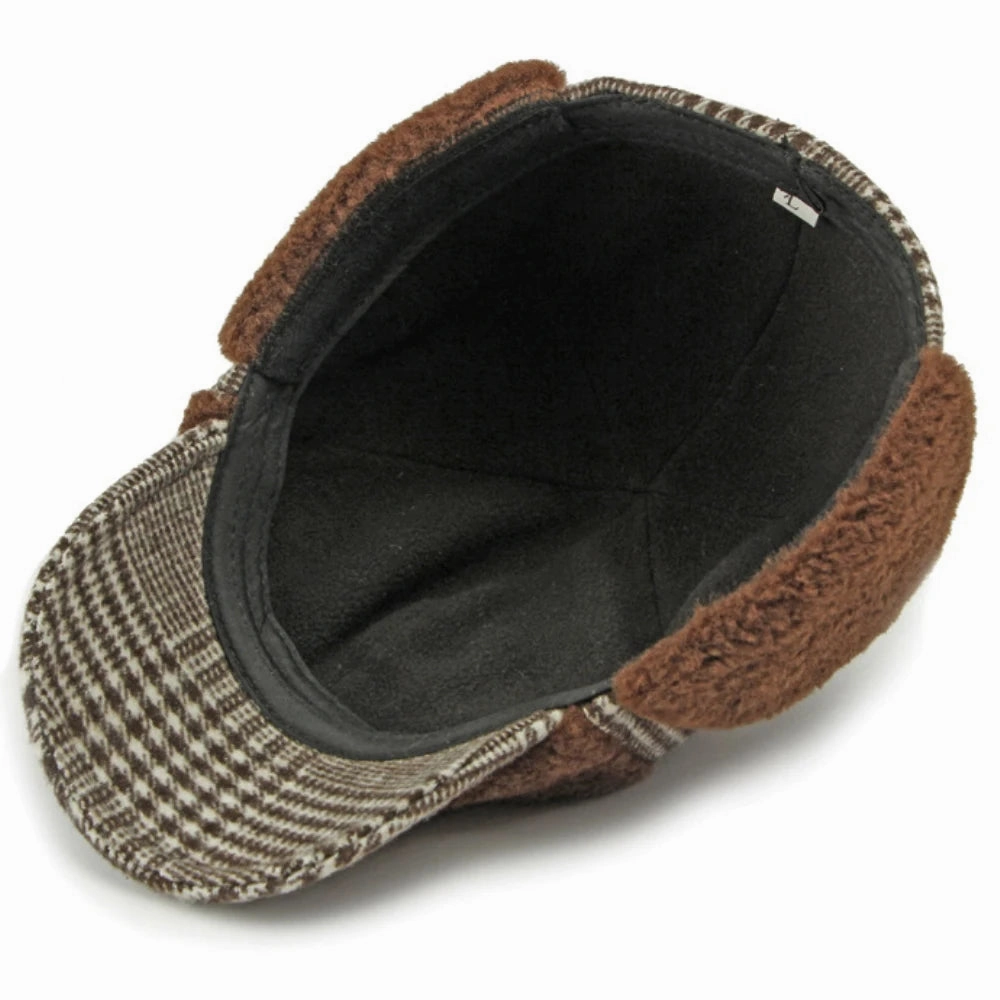 Stockholm Winter Earflaps Fur Baseball Cap