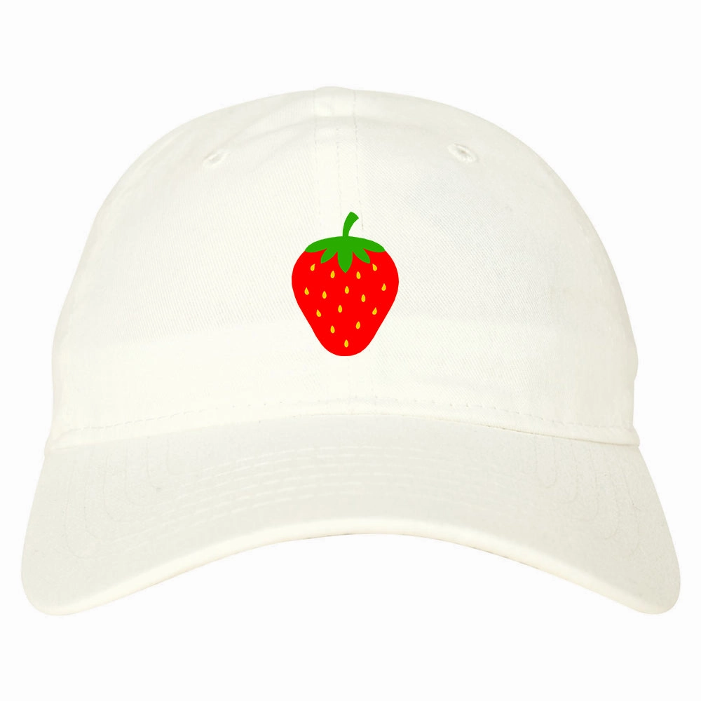 Strawberry Fruit Chest Mens Dad Hat