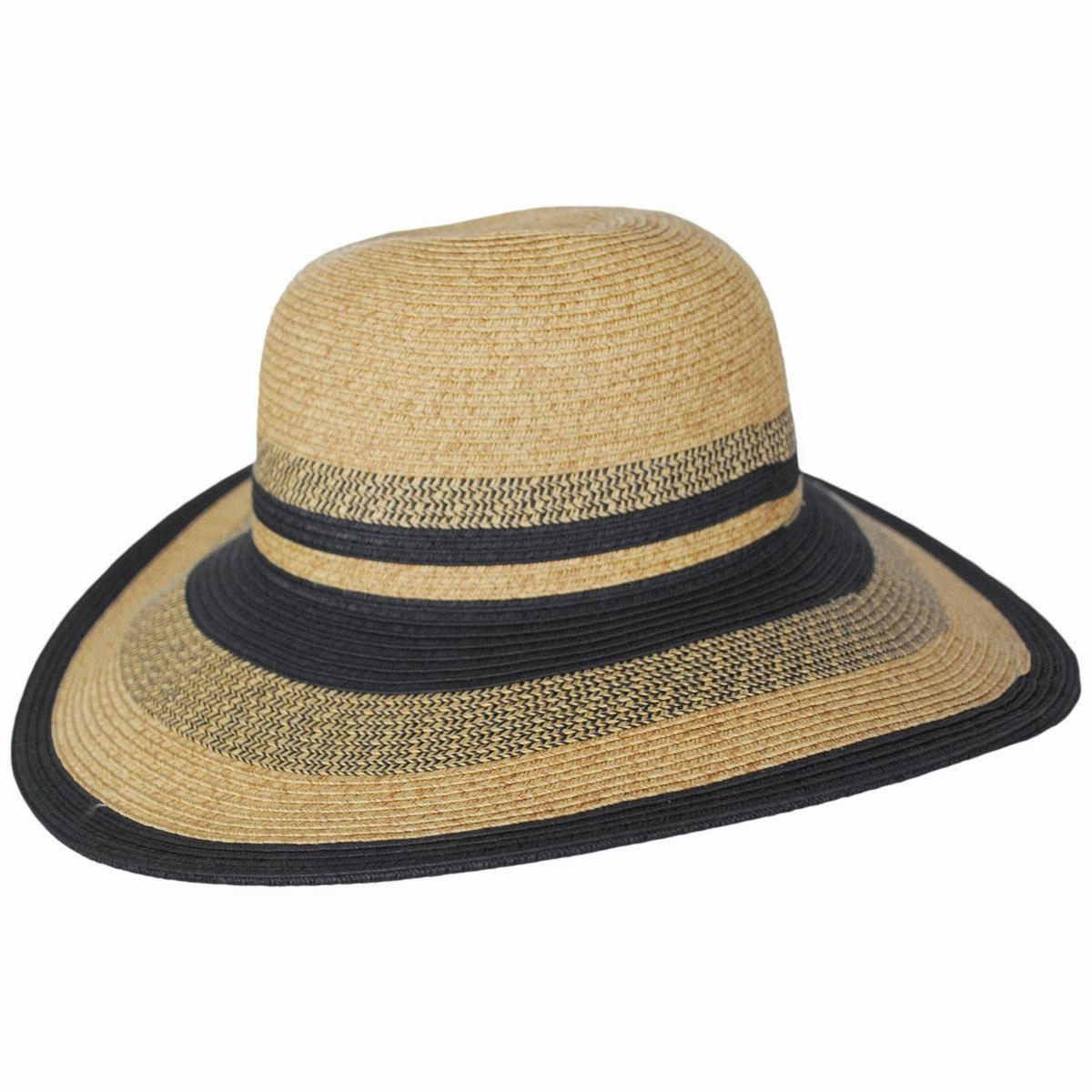 Striations Toyo Straw Swinger Sun Hat