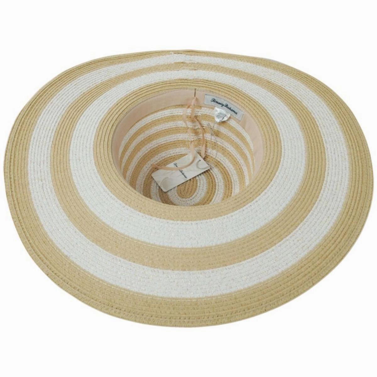 Stripe Lurex Toyo Straw Swinger Hat