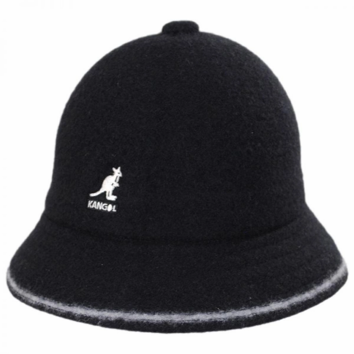 Striped Casual Wool Bucket Hat