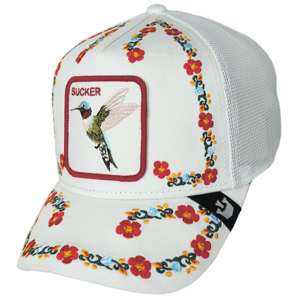 Sucker Floral Mesh Trucker Snapback Baseball Cap