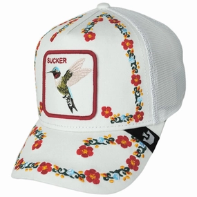 Sucker Floral Mesh Trucker Snapback Baseball Cap