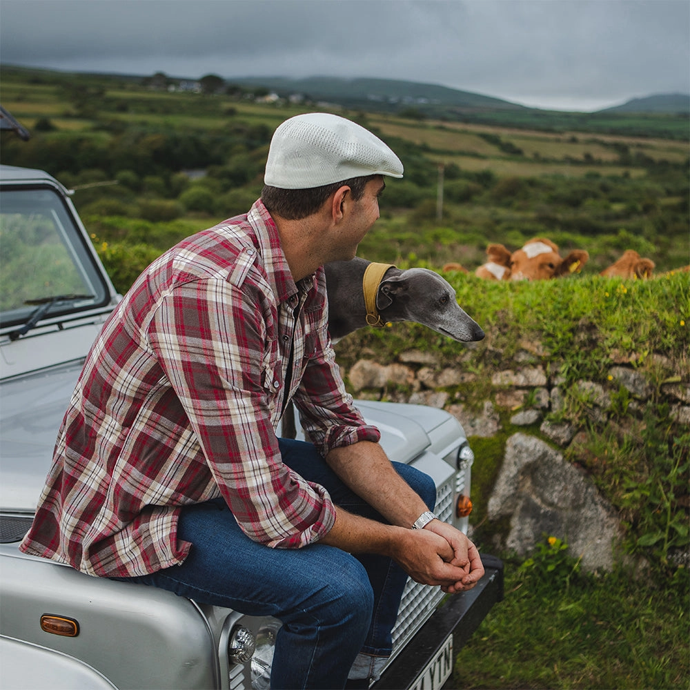 Summer Flat Cap - White