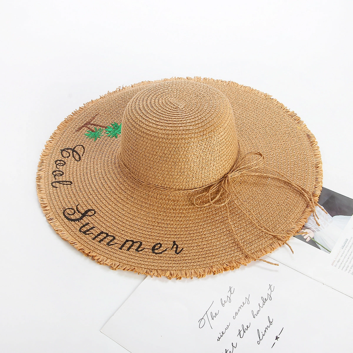 Summer UV Protection Wide-Brim Straw Hat New Sun Hat