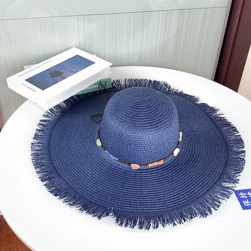 Summer UV Protection Wide-Brim Straw Hat New Sun Hat