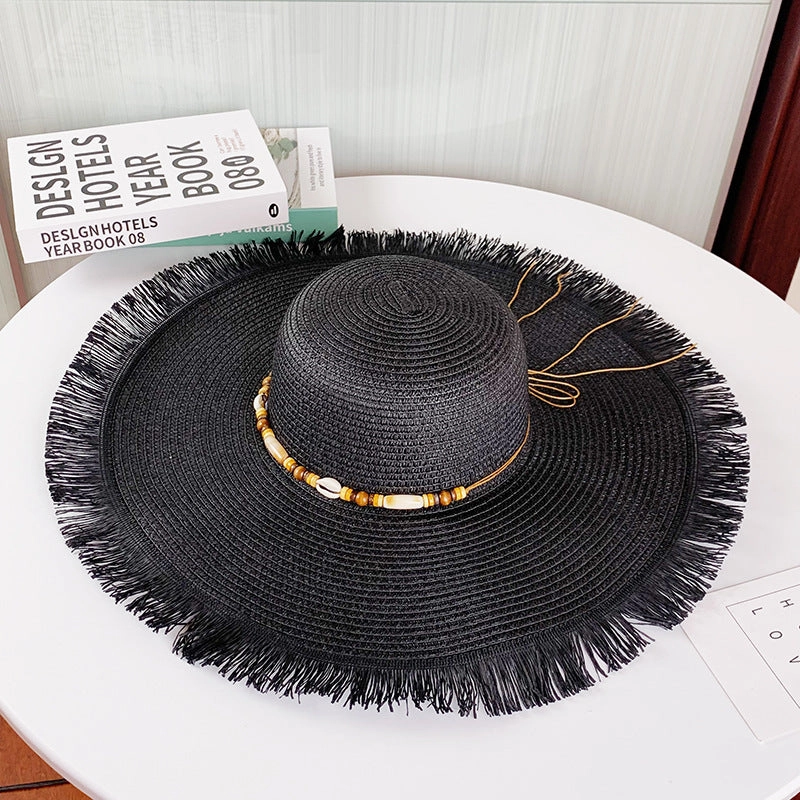 Summer UV Protection Wide-Brim Straw Hat New Sun Hat