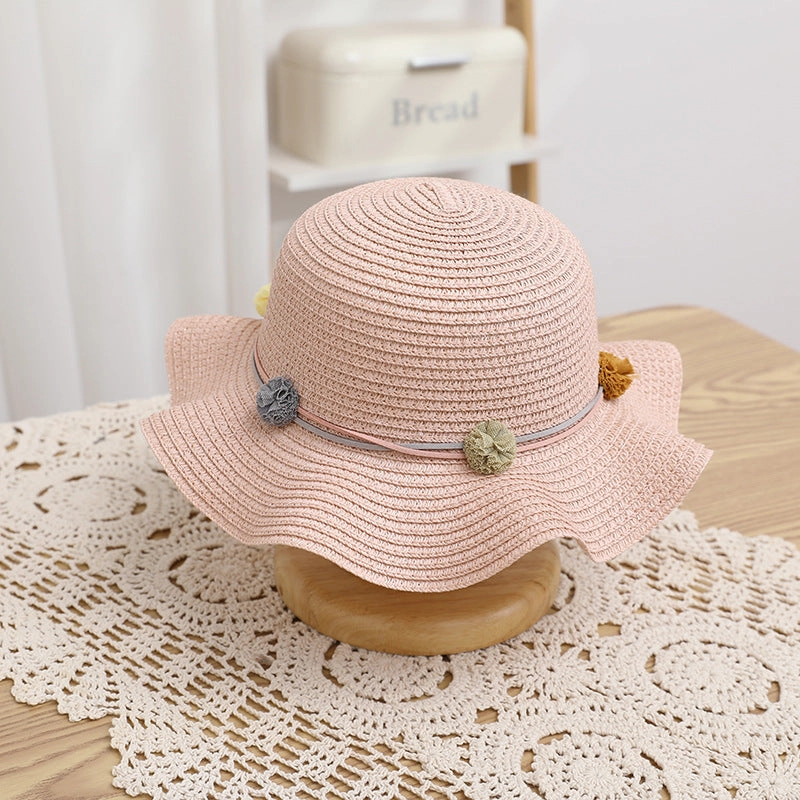 Sun Hat Girls' New Bag Set UV Summer Kids Princess
