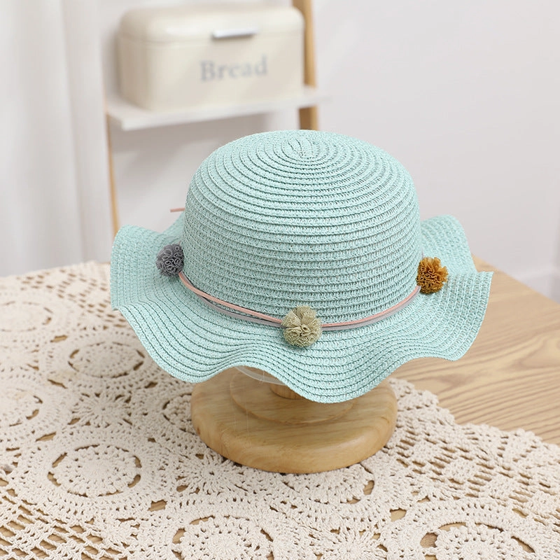 Sun Hat Girls' New Bag Set UV Summer Kids Princess