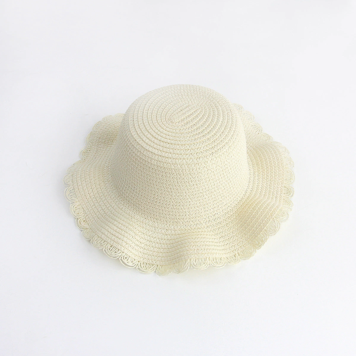 Sun Protection Straw Hat Women's Kids Plain Hat