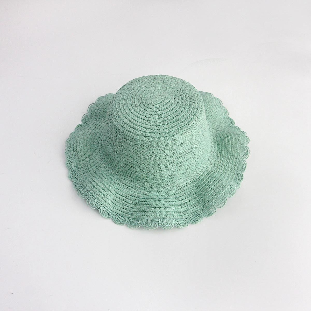 Sun Protection Straw Hat Women's Kids Plain Hat