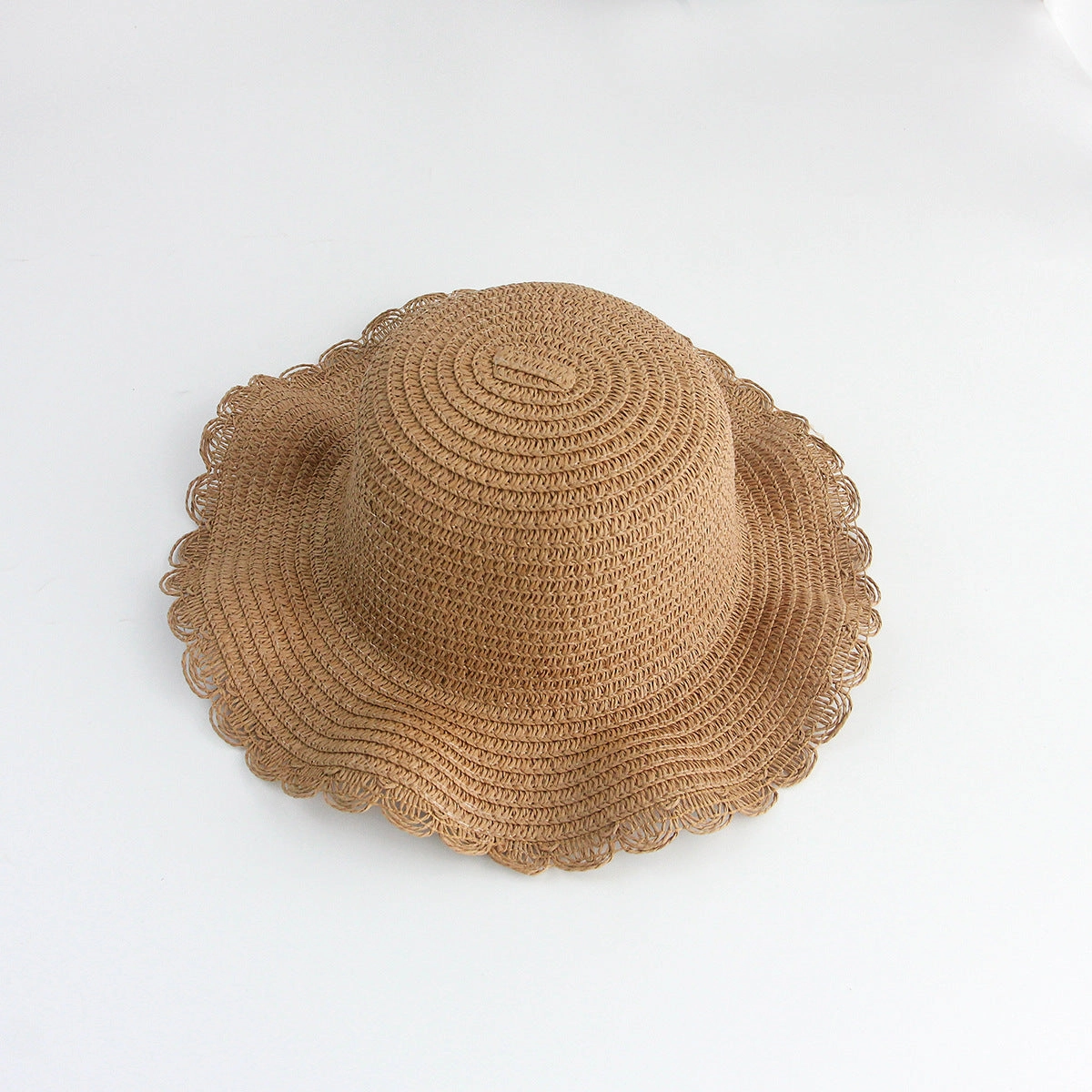 Sun Protection Straw Hat Women's Kids Plain Hat