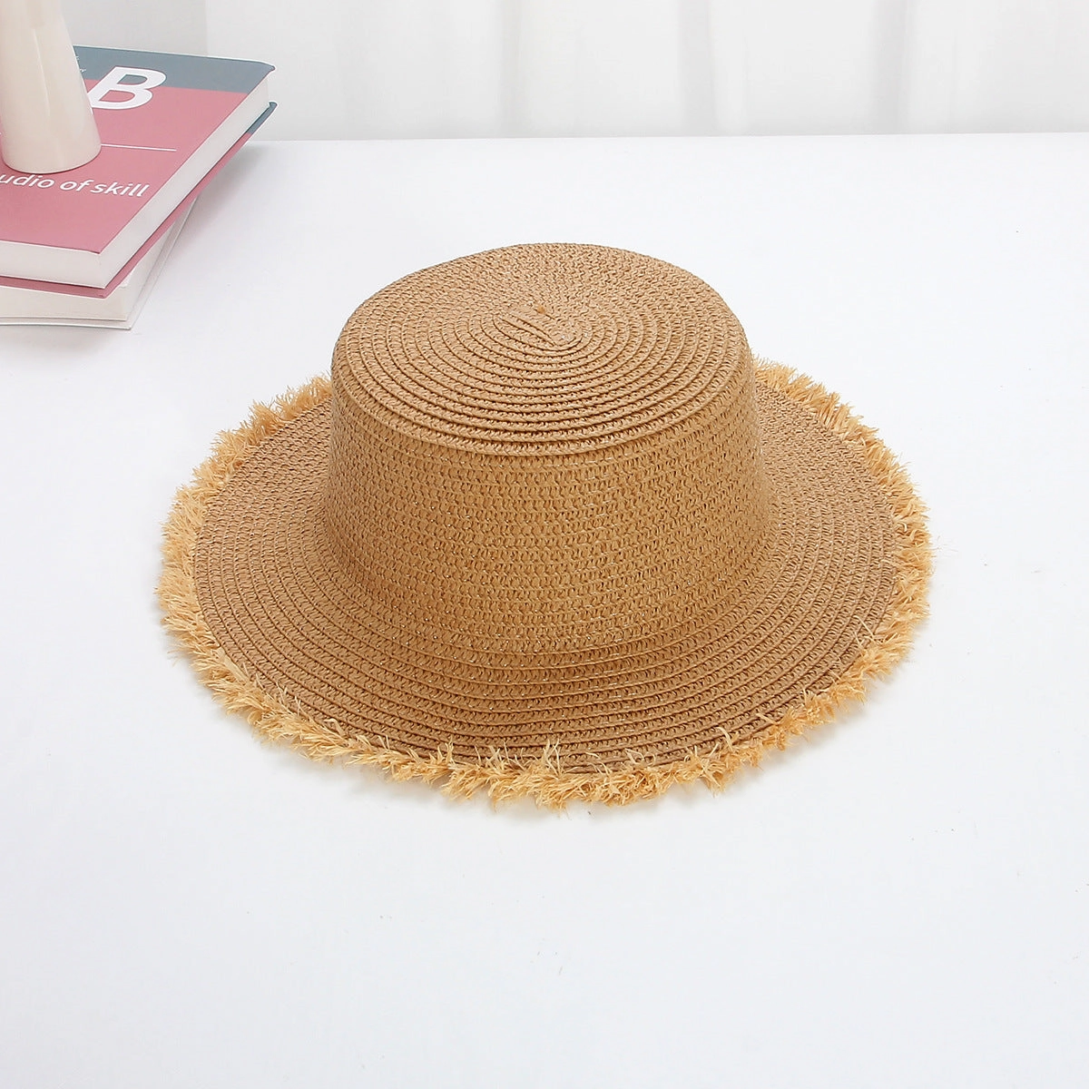 Sun Protection Wide Brim Beach Vacation Women's Plain Hat