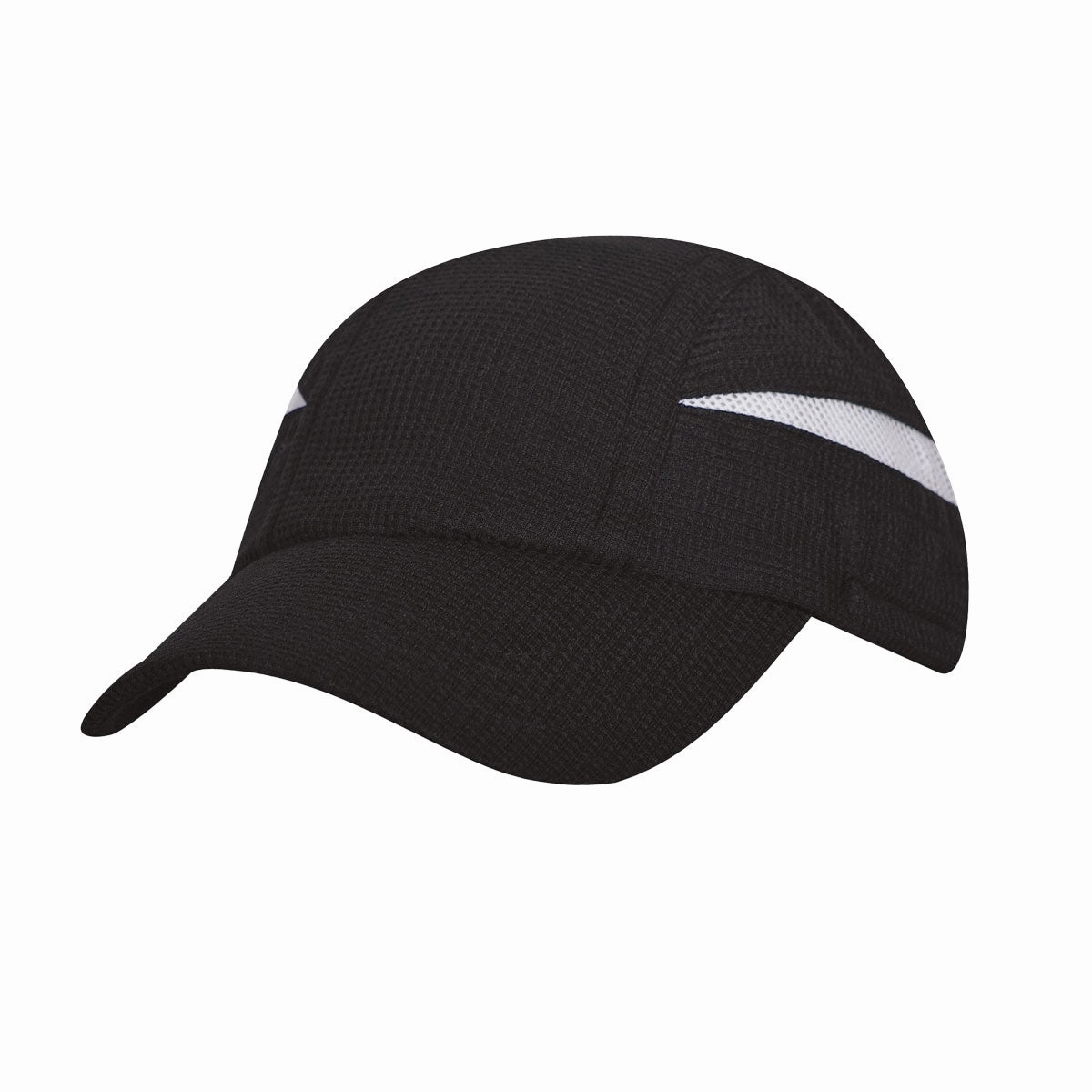 Super light weight performance running cap w/ elastic & toggle / solid - Custom Embroidered