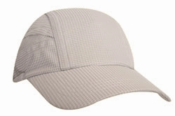 Super light weight performance running cap w/ elastic & toggle / solid - Custom Embroidered