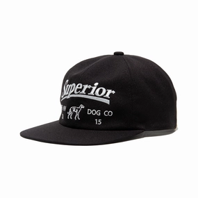 SUPERIOR LOGO BASE BALL CAP - Black