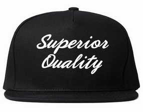 Superior Quality Script Mens Snapback Hat