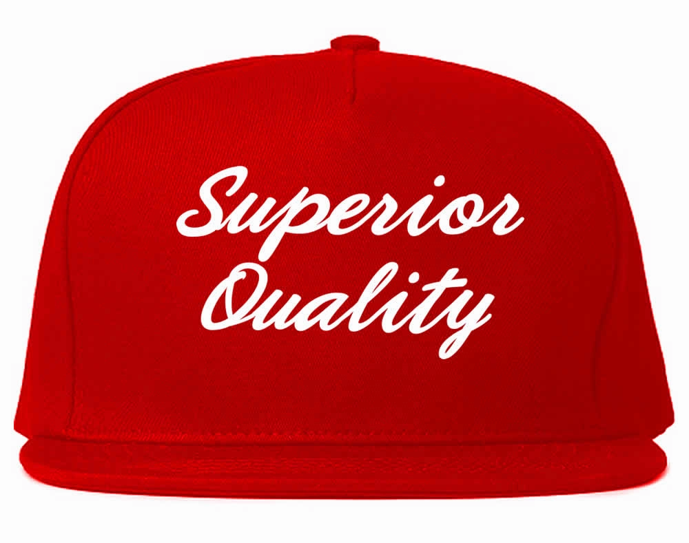 Superior Quality Script Mens Snapback Hat