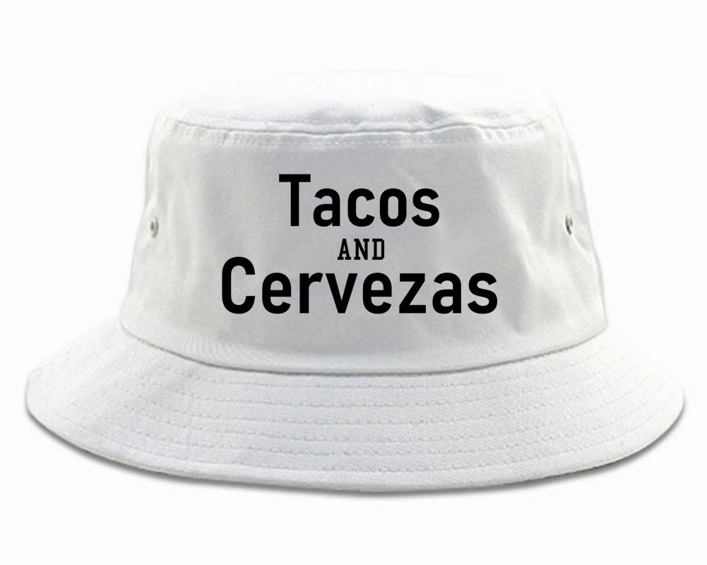 Tacos And Cervezas Cinco De Mayo Mens Bucket Hat