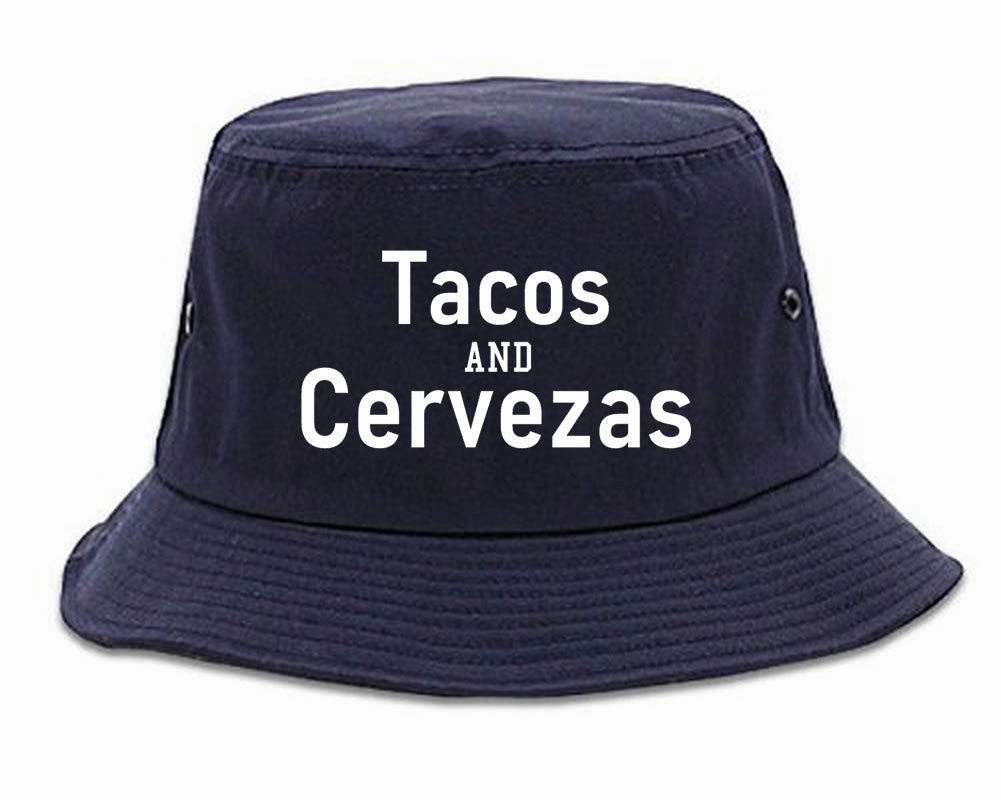 Tacos And Cervezas Cinco De Mayo Mens Bucket Hat