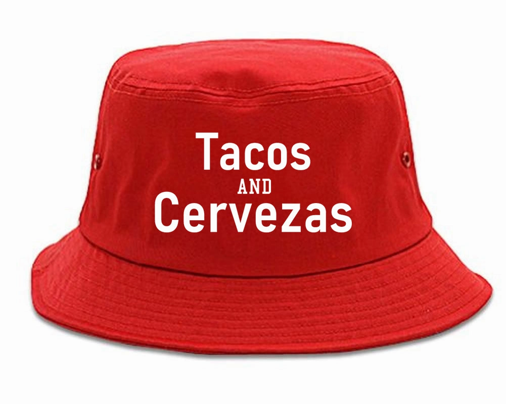 Tacos And Cervezas Cinco De Mayo Mens Bucket Hat