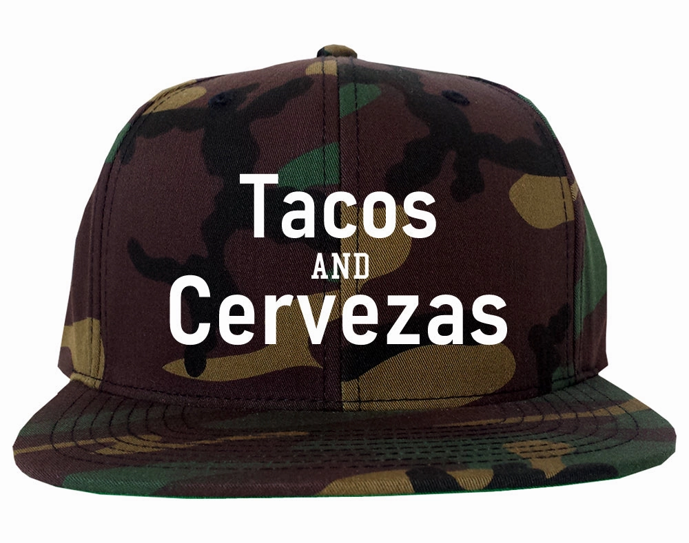 Tacos And Cervezas Cinco De Mayo Mens Snapback Hat
