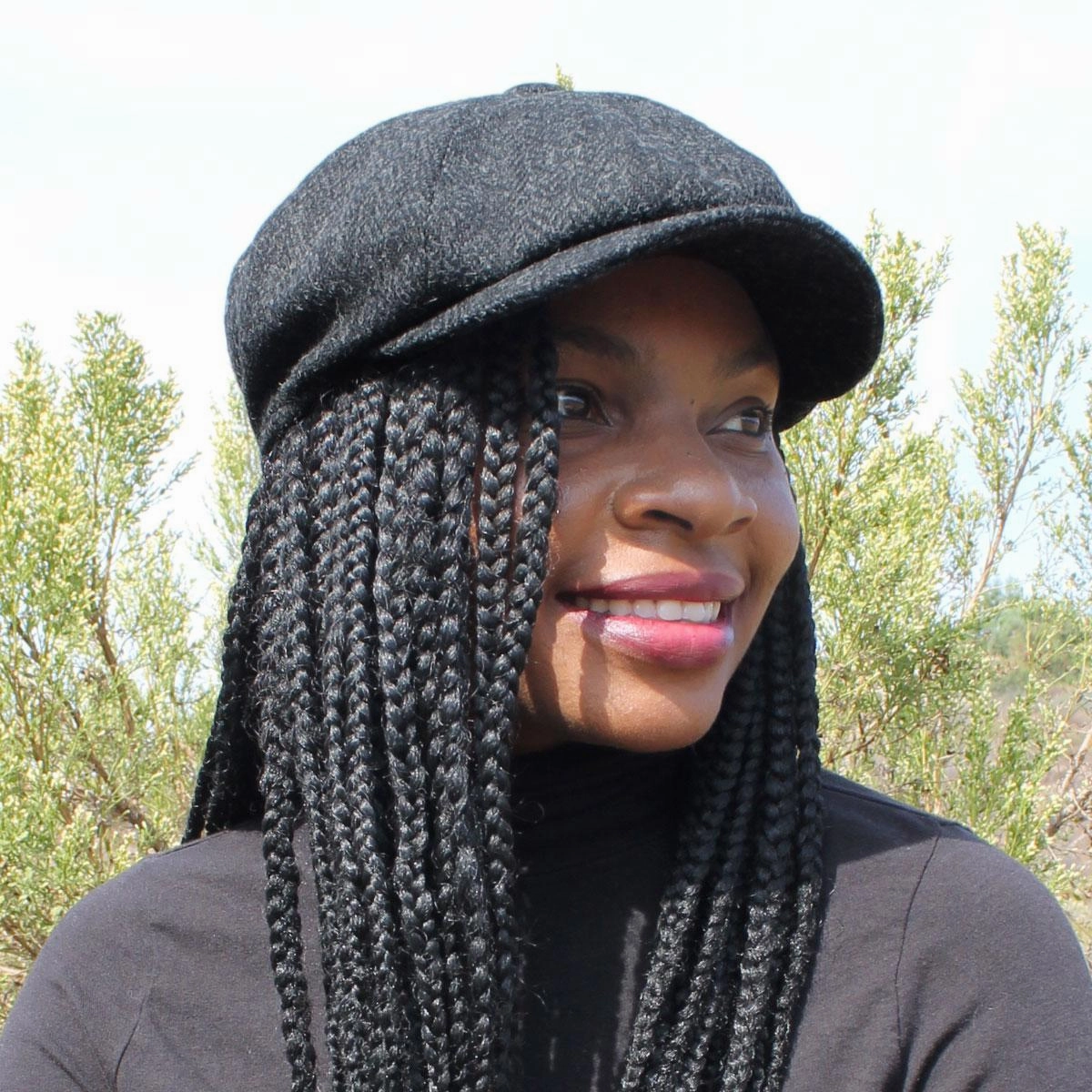 Taransay Harris Tweed Wool Newsboy Cap