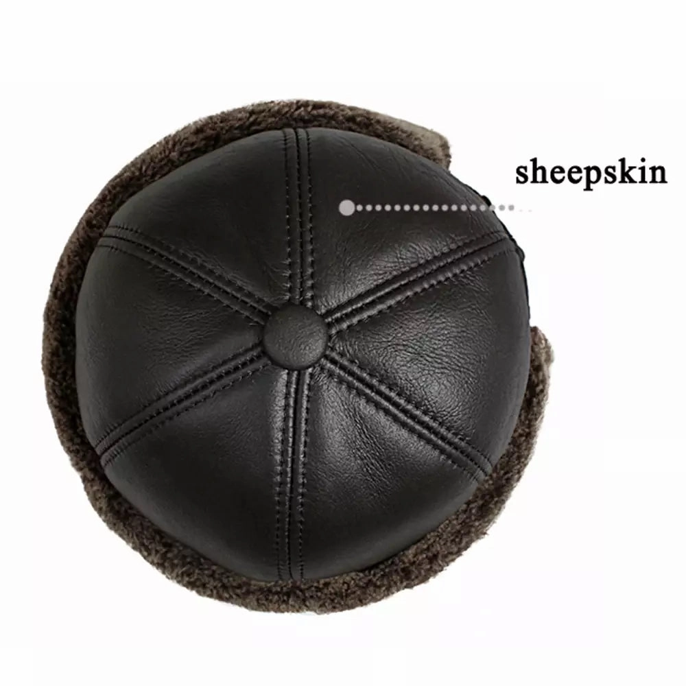 Tarkov Winter Genuine Leather Docker Cap