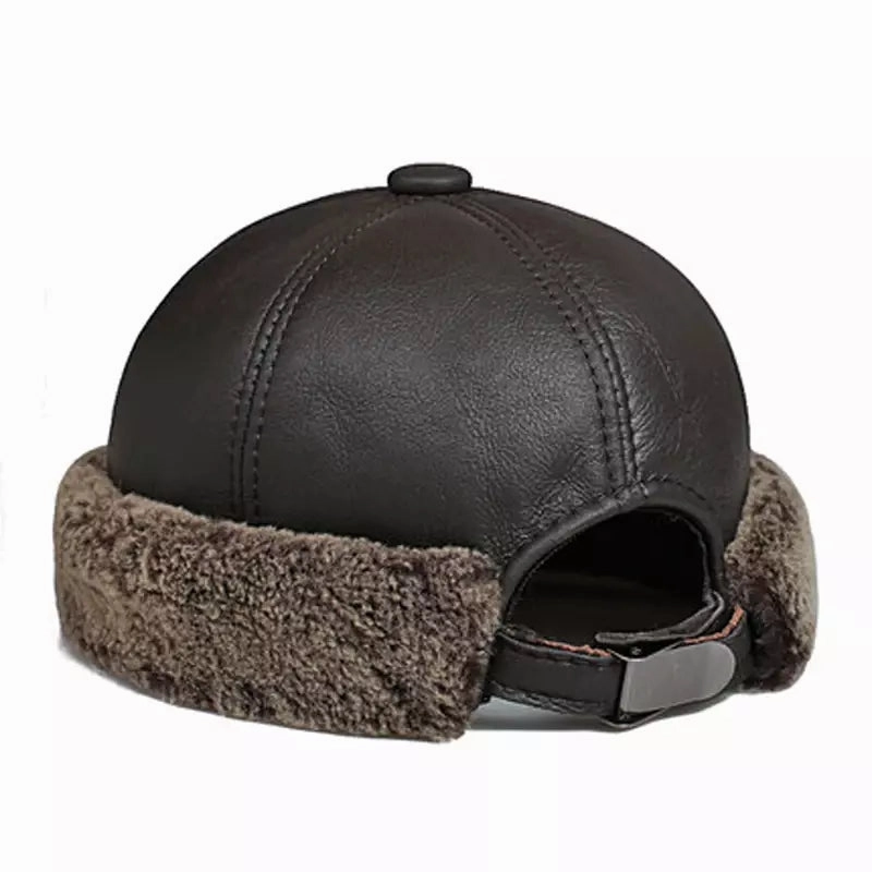 Tarkov Winter Genuine Leather Docker Cap