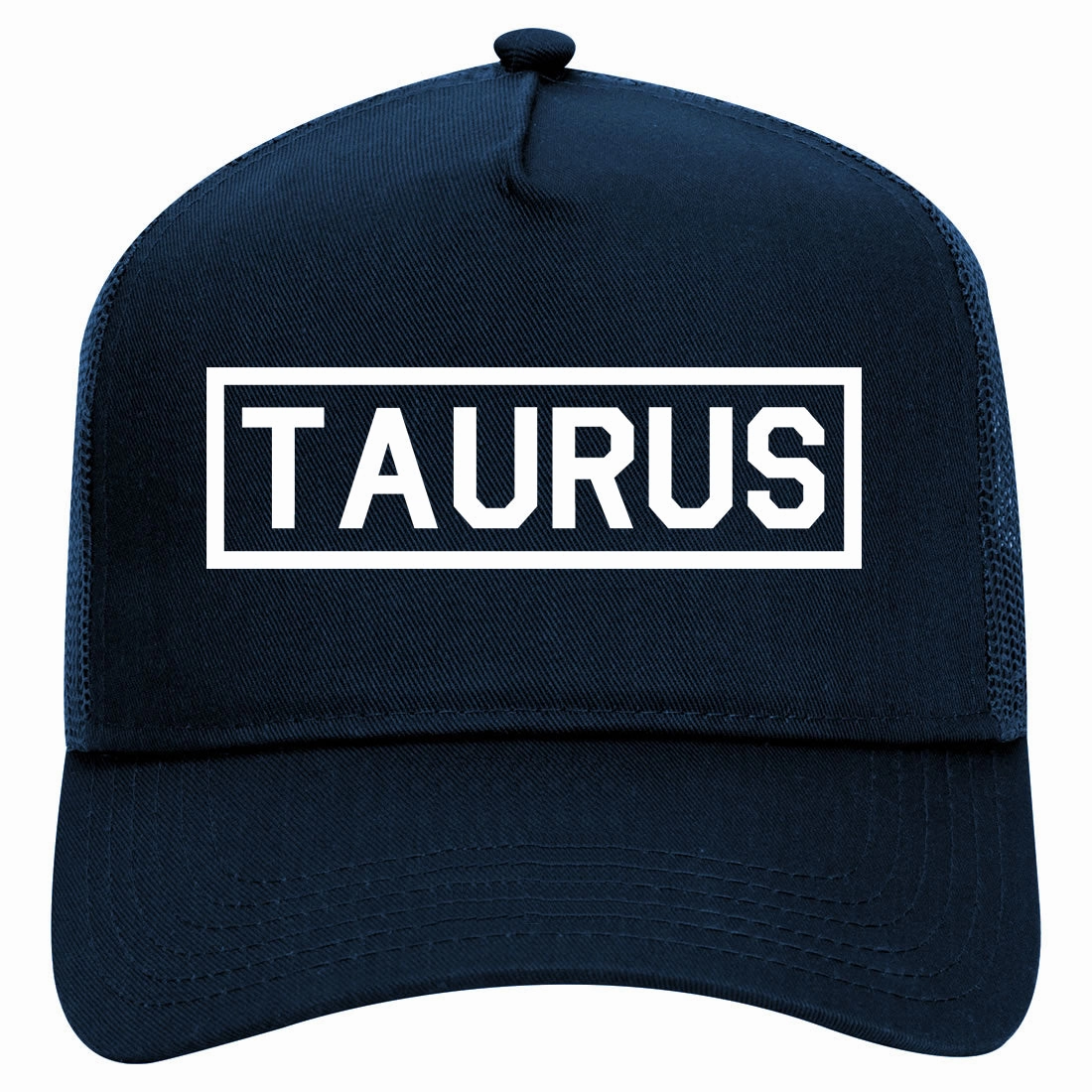 Taurus Horoscope Sign Retro Adult 5 Panel Mesh Trucker Hat