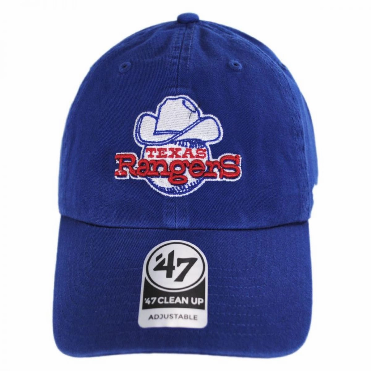 Texas Rangers MLB Cooperstown Clean Up Strapback Baseball Cap Dad Hat