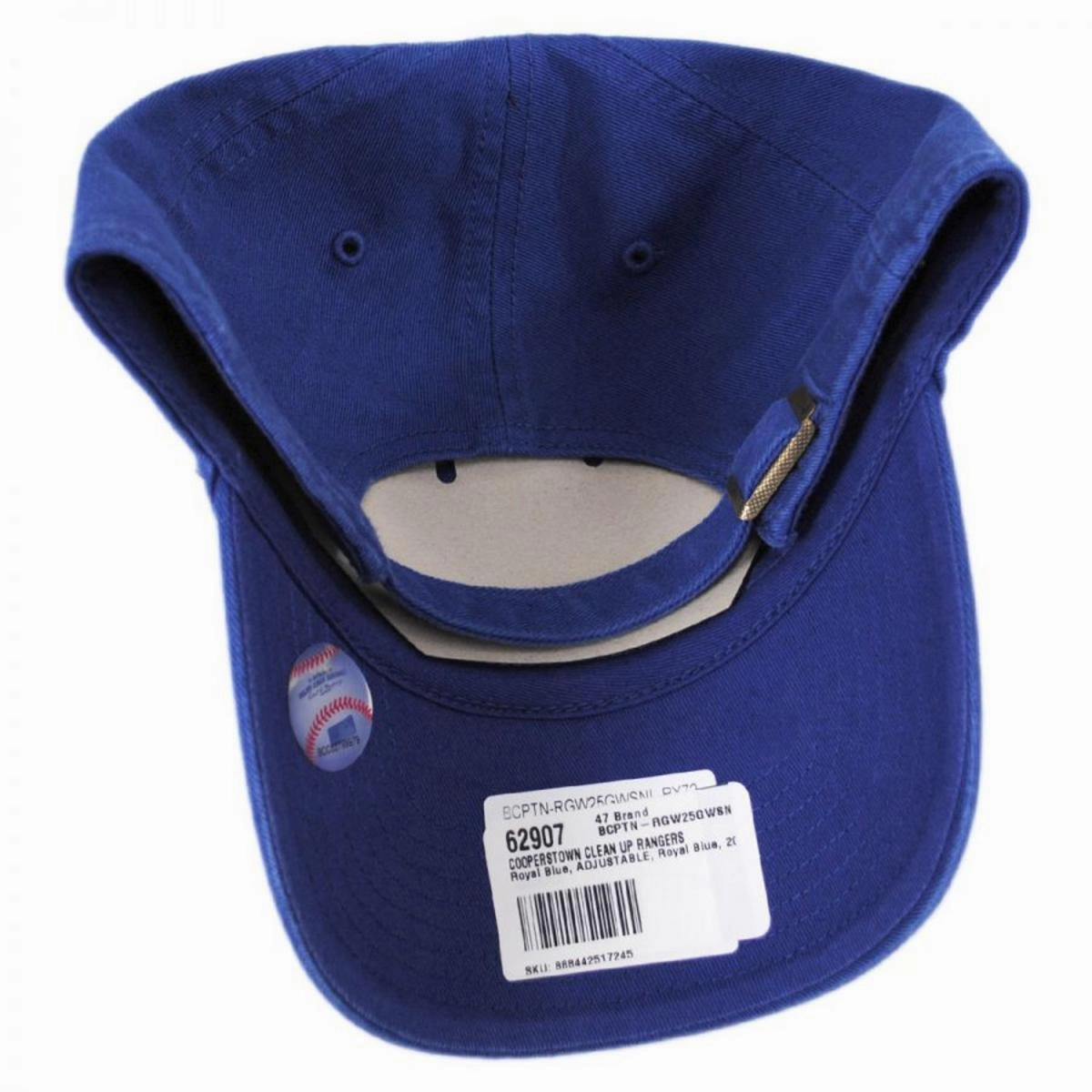 Texas Rangers MLB Cooperstown Clean Up Strapback Baseball Cap Dad Hat