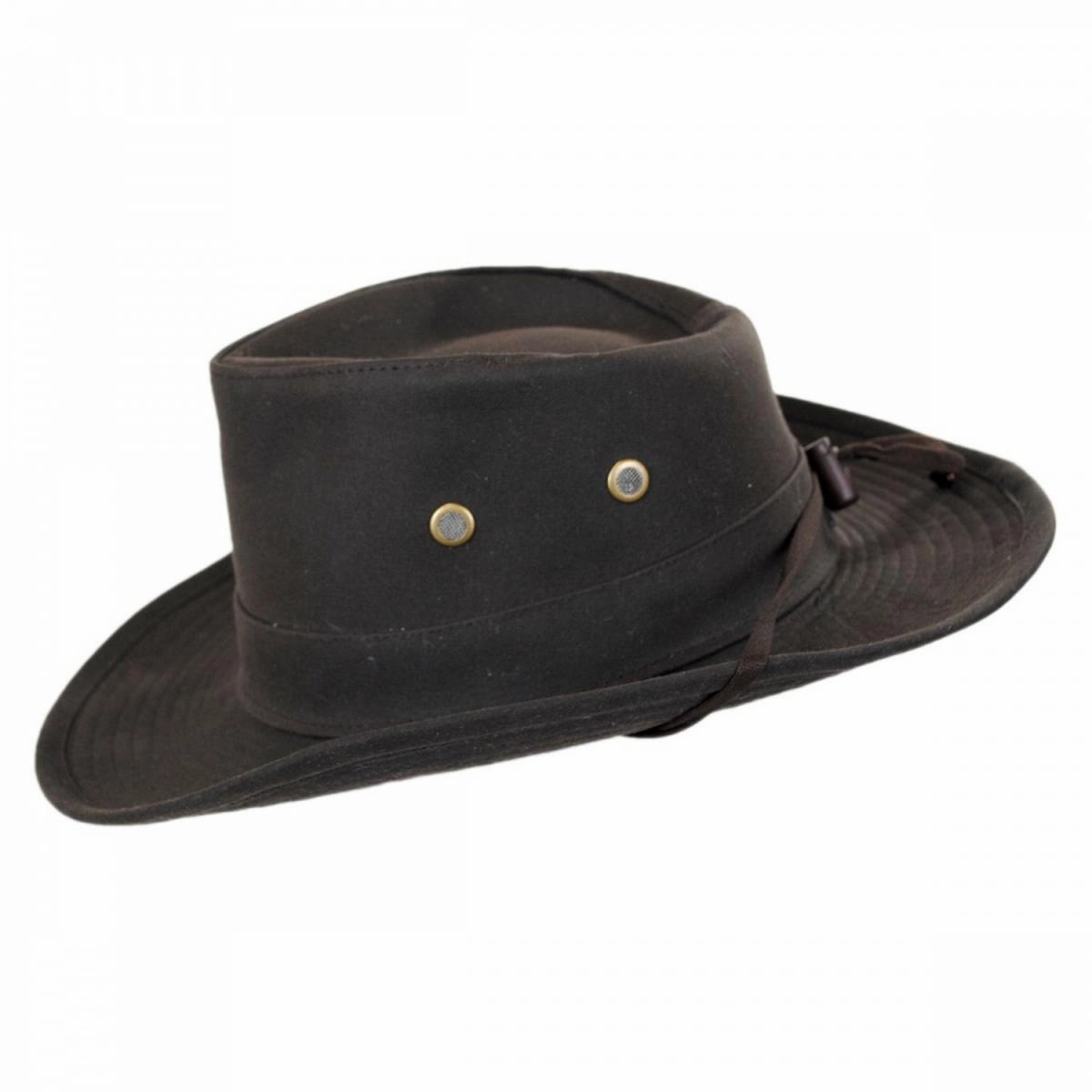 The McKenzie Waxed Cotton Outback Hat