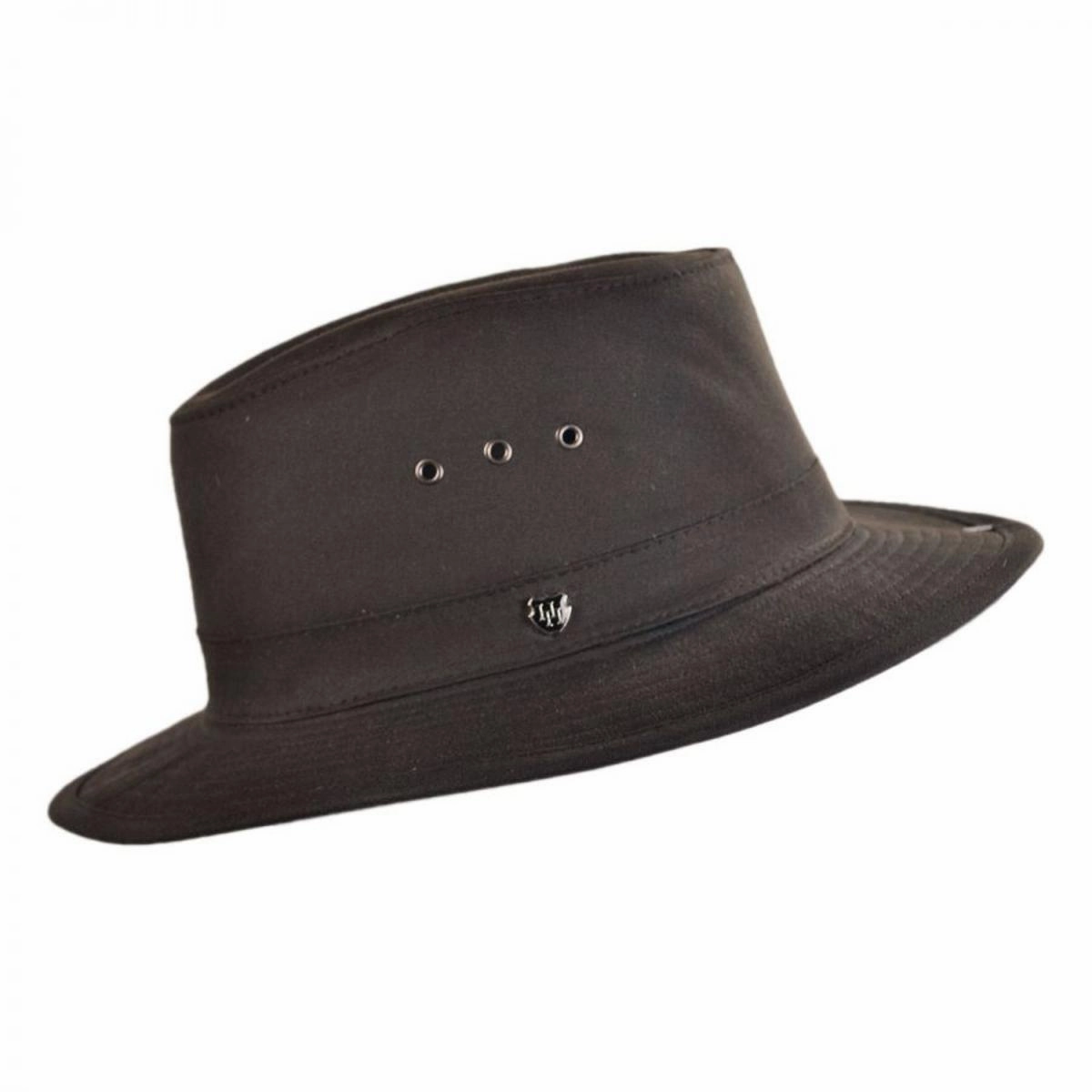 The Milford Wax Cotton Fedora Hat