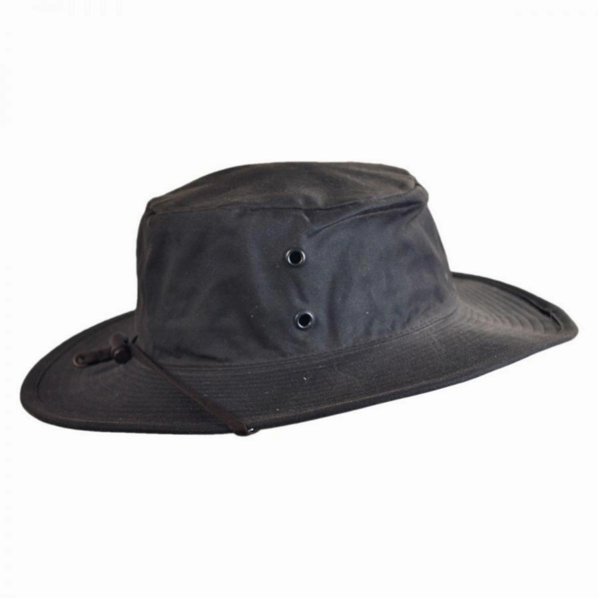The Squatter Waxed Cotton Booney Hat
