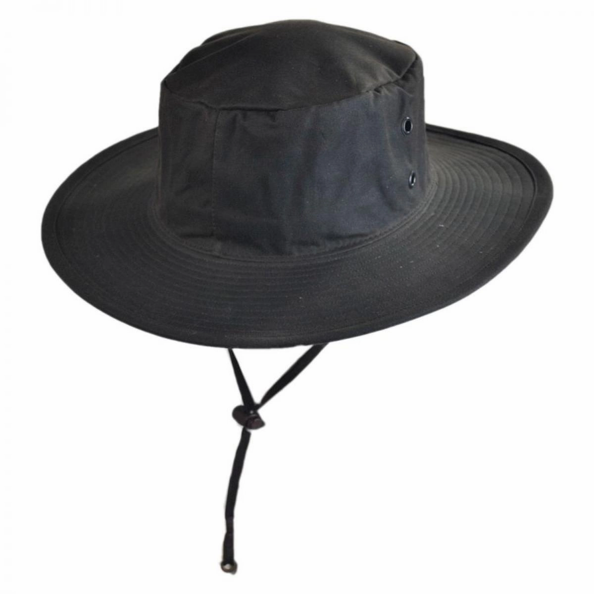 The Squatter Waxed Cotton Booney Hat