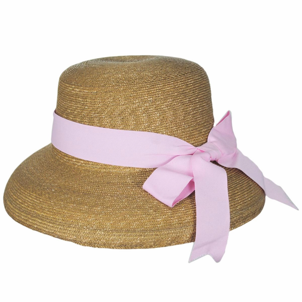 Think Pink Milan Straw Lampshade Sun Hat