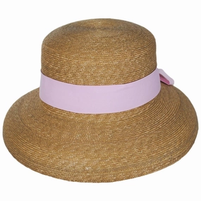 Think Pink Milan Straw Lampshade Sun Hat
