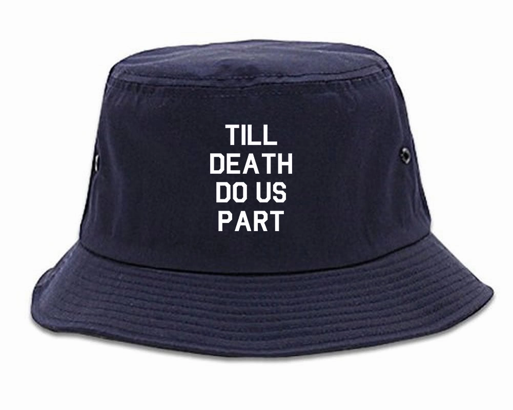 Till Death Do Us Part Skull Mens Bucket Hat