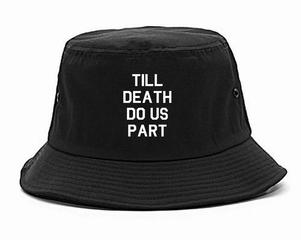 Till Death Do Us Part Skull Mens Bucket Hat