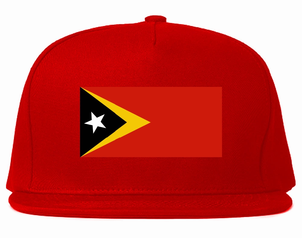 Timor-Leste Flag Country Printed Snapback Hat Cap
