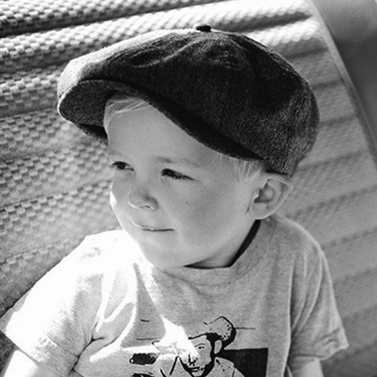 Toddler Lil Brood Herringbone Newsboy Cap