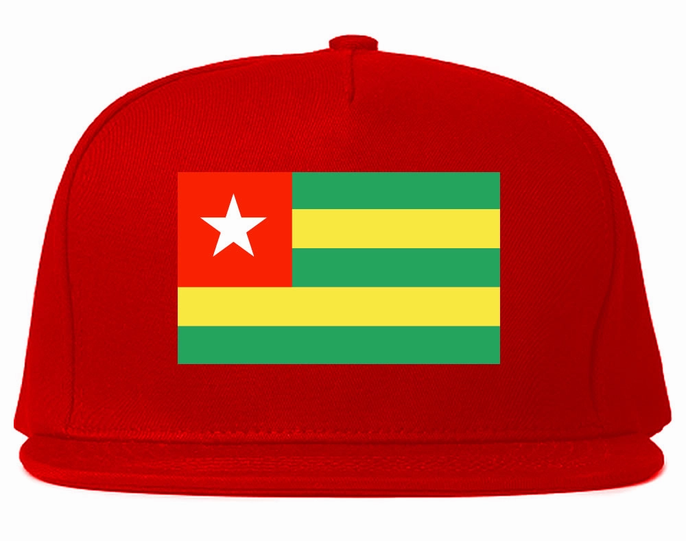 Togo Flag Country Printed Snapback Hat Cap