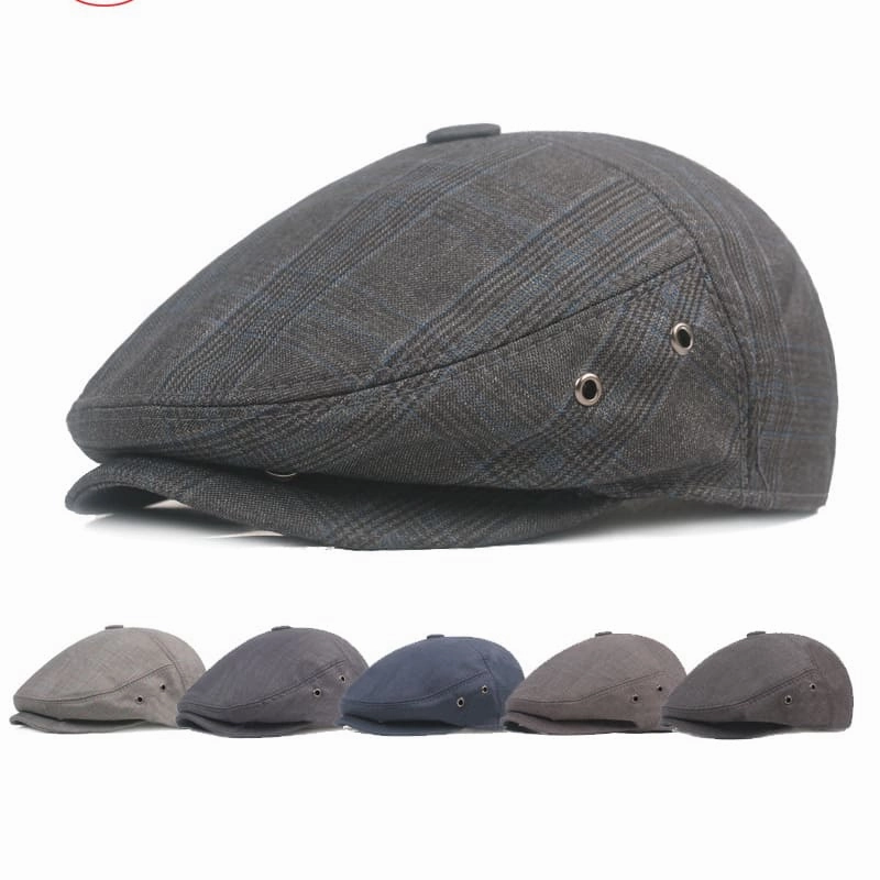 Toulouse Retro Tartan Flat Cap