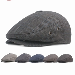 Toulouse Retro Tartan Flat Cap