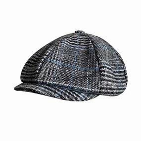 Touraine Plaid Wool Newsboy Cap