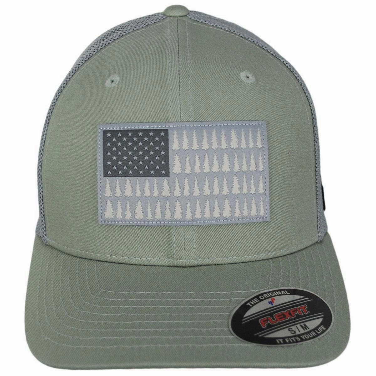 Tree Flag Mesh Flexfit Fitted Baseball Cap