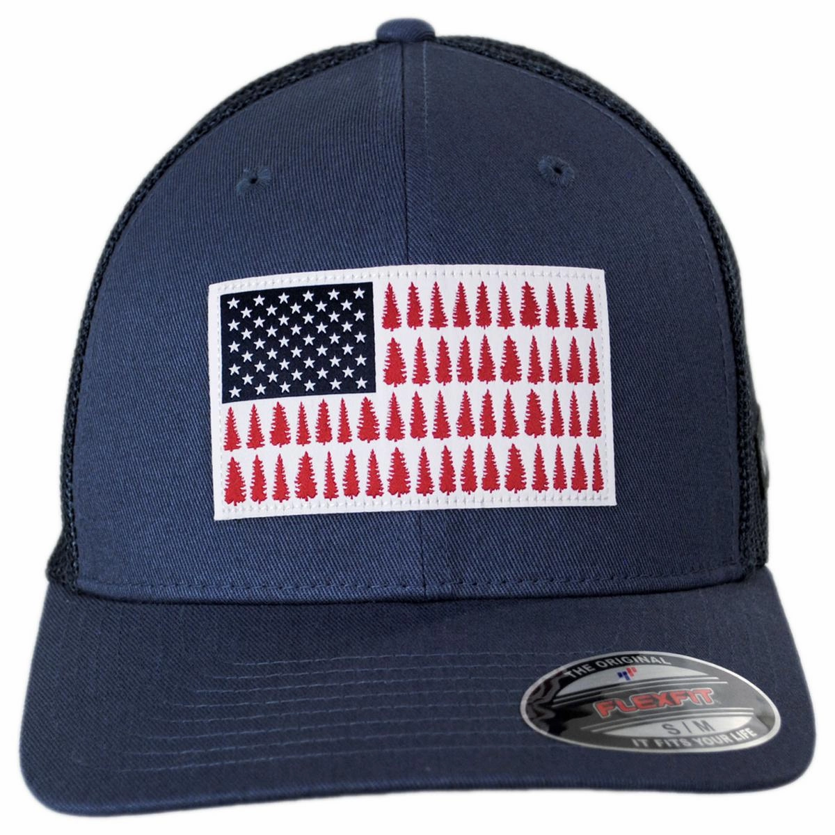 Tree Flag Mesh Flexfit Fitted Baseball Cap